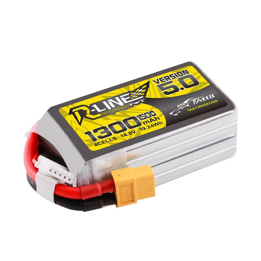 Parim drooni akuTattu R-Line 5.0 1300mAh 4S 150C FPV sõidukile