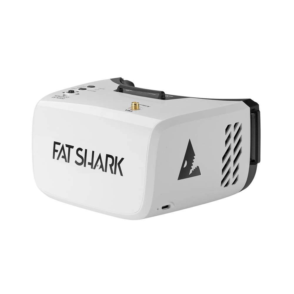 Fat Shark drone goggles on a white background