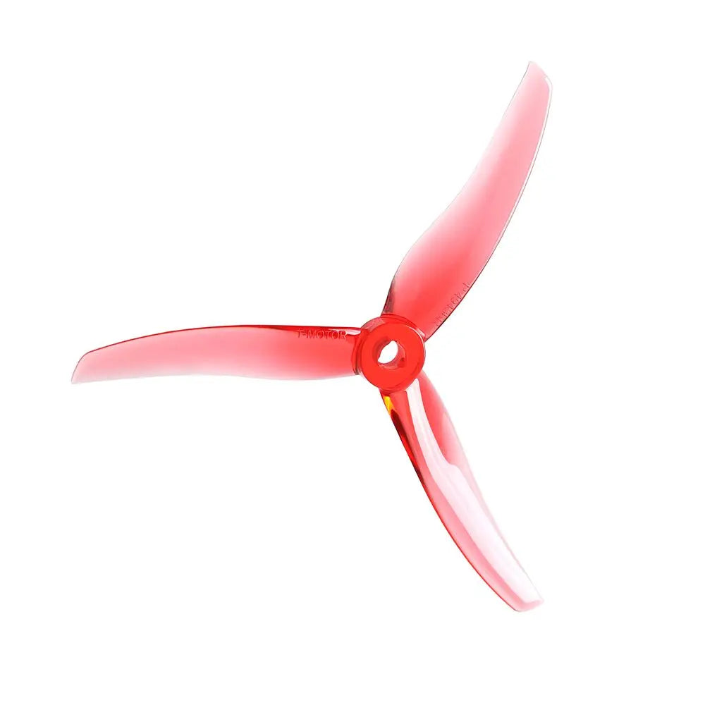 T-Motor P49436 punane 5-tollise FPV drooni propeller 4tk